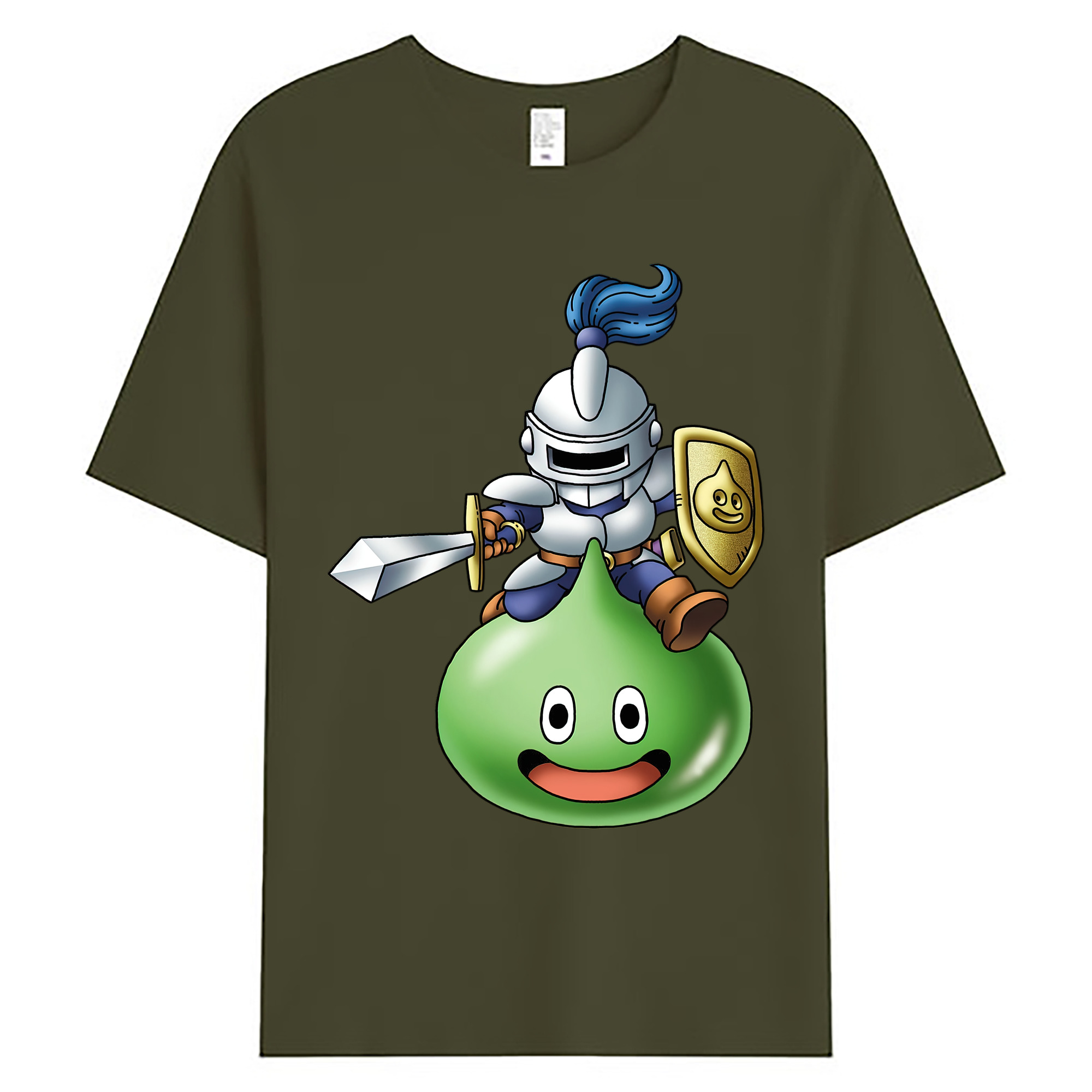 （画像用） ドラゴンクエスト Doragon Kuesuto Dragon Quest 綿100％ メンズ半袖Tシャツ｜肌触りやわらか＆通気性